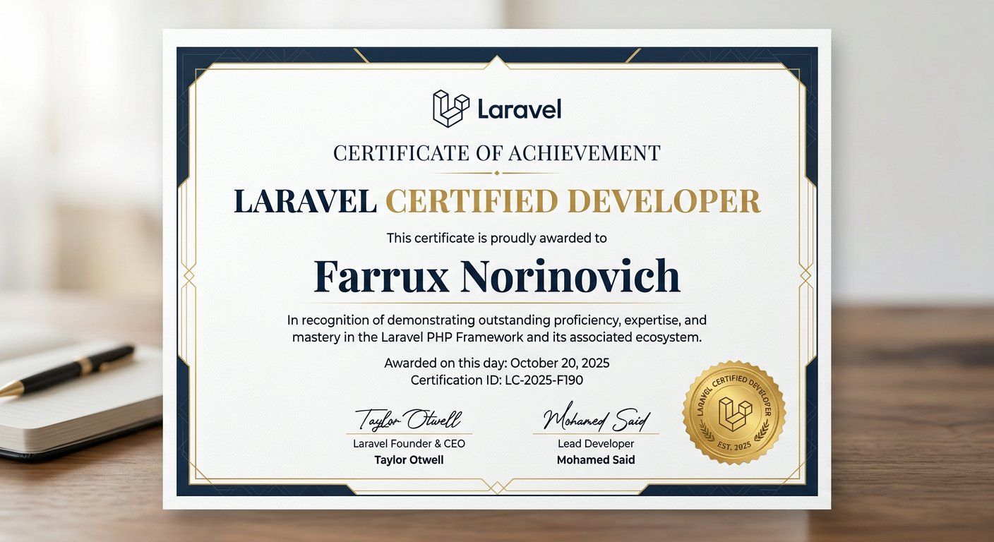 Laravel Certified Developer — Backend